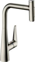 Смеситель для кухни Hansgrohe Talis Select M51 сталь 73867800 с выдвижной лейкой