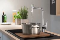 Смеситель для кухни Hansgrohe Talis Select M51 сталь 73867800 с выдвижной лейкой
