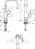 Змішувач для раковини Hansgrohe Metropol хром 74511000