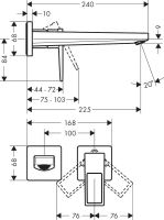 Змішувач для раковини Hansgrohe Metropol хром 74526000
