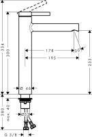 Змішувач для раковини Hansgrohe Zesis S хром 74731000