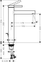 Змішувач для раковини Hansgrohe Zesis S хром 74732000