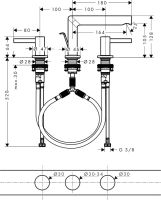 Змішувач для раковини Hansgrohe Zesis S чорний матовий 74733670