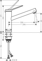 Змішувач для кухні Hansgrohe Zesis M33 хром 74805000