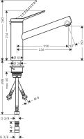 Змішувач для кухні Hansgrohe Zesis M33 хром 74806000