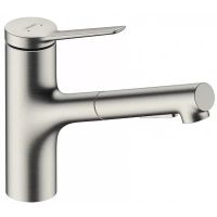 Змішувач для кухні Hansgrohe Zesis M33 сталь 74820800 з висувною лійкою