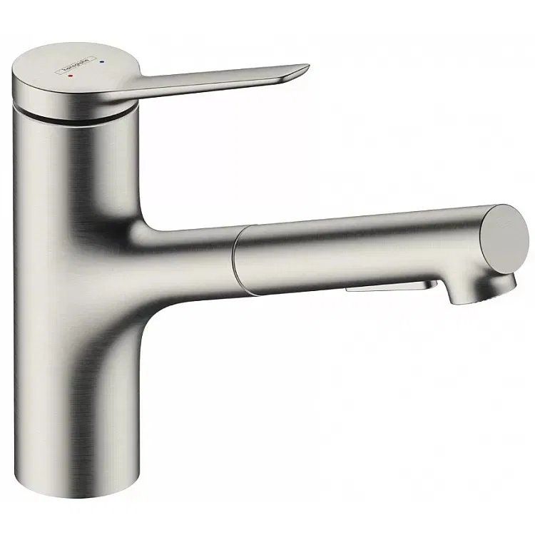 Змішувач для кухні Hansgrohe Zesis M33 сталь 74820800 з висувною лійкою