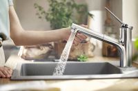 Змішувач для кухні Hansgrohe Zesis M33 хром 74821000 з висувною лійкою