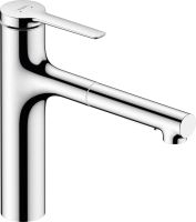 Змішувач для кухні Hansgrohe Zesis M33 хром 74822000 з висувною лійкою