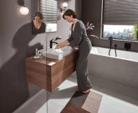 Змішувач для раковини Hansgrohe Vivenis чорний матовий 75022670