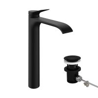 Змішувач для раковини Hansgrohe Vivenis чорний матовий 75044670
