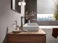 Змішувач для раковини Hansgrohe Vivenis чорний матовий хром 75045340