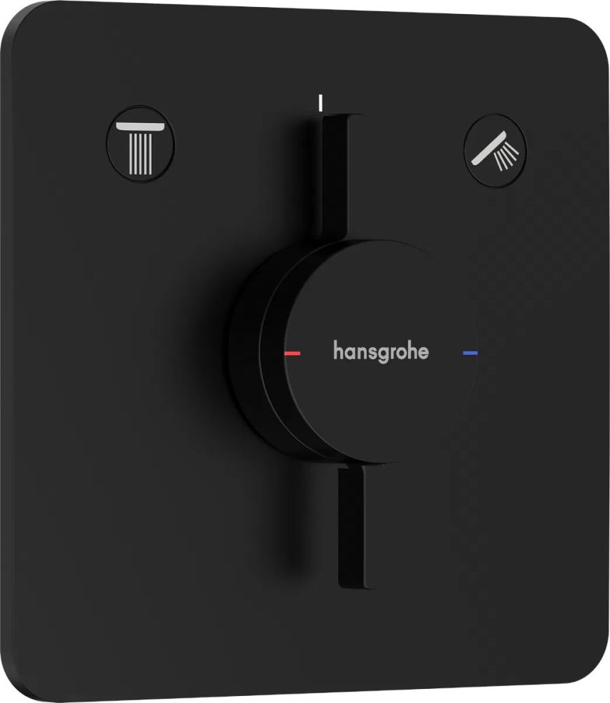 Змішувач прихованого монтажу Hansgrohe DuoTurn Q чорний матовий 75414670