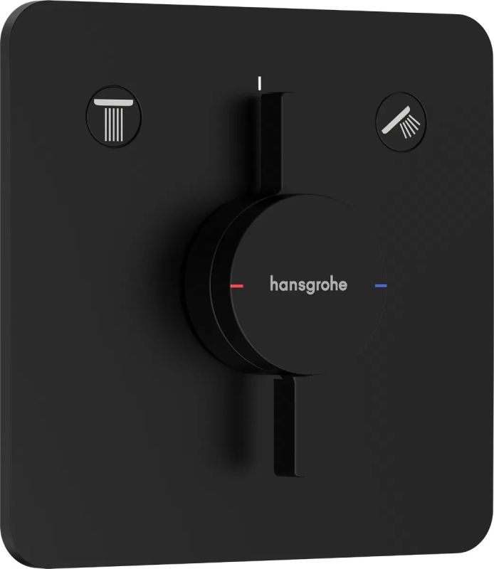 Змішувач прихованого монтажу Hansgrohe DuoTurn Q чорний матовий 75414670