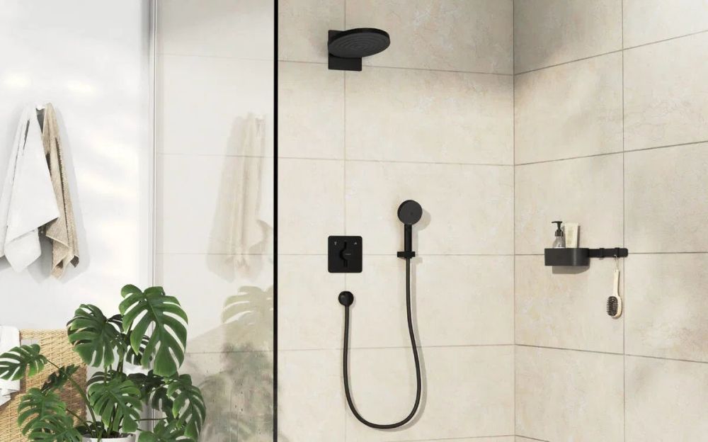 Змішувач прихованого монтажу Hansgrohe DuoTurn Q чорний матовий 75414670