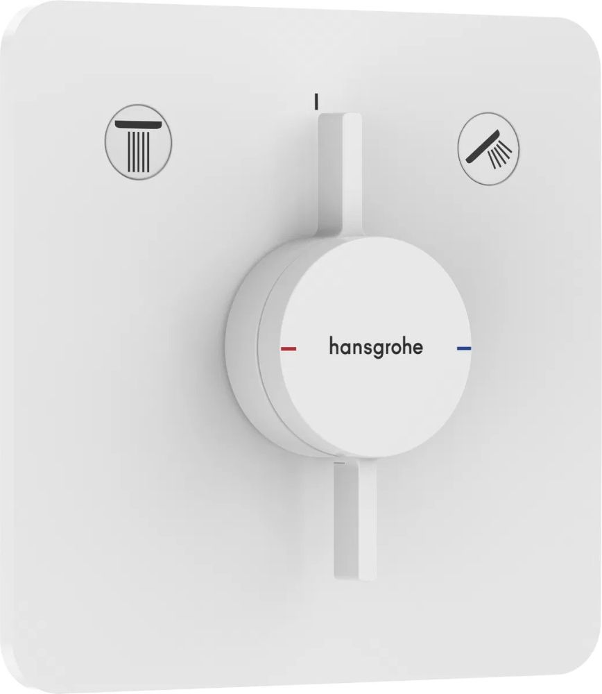 Змішувач прихованого монтажу Hansgrohe DuoTurn Q білий матовий 75414700