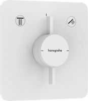 Змішувач прихованого монтажу Hansgrohe DuoTurn Q білий матовий 75414700