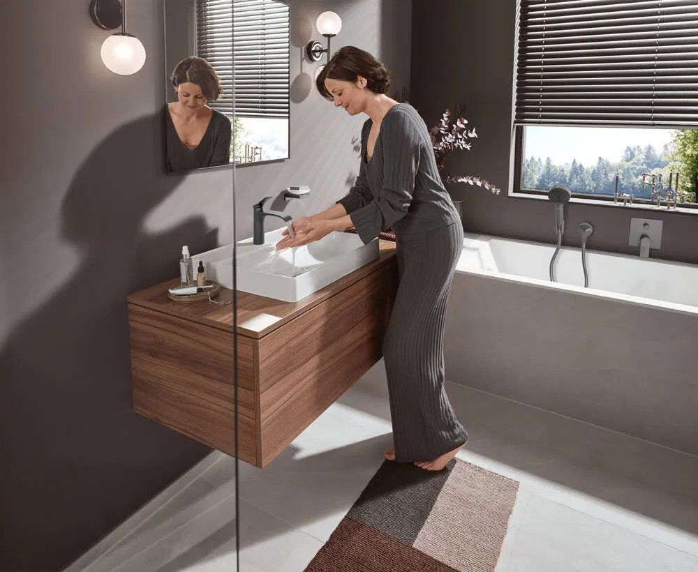 Змішувач прихованого монтажу Hansgrohe Vivenis чорний матовий хром 75415340