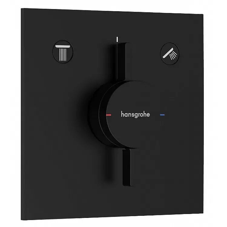 Змішувач прихованого монтажу Hansgrohe DuoTurn E чорний матовий 75417670