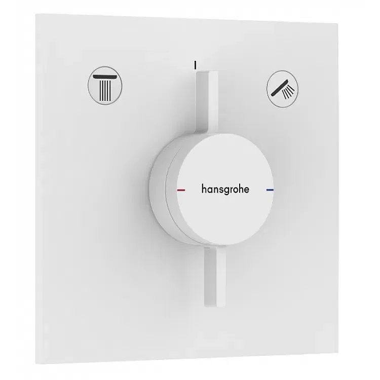 Змішувач прихованого монтажу Hansgrohe DuoTurn E білий матовий 75417700