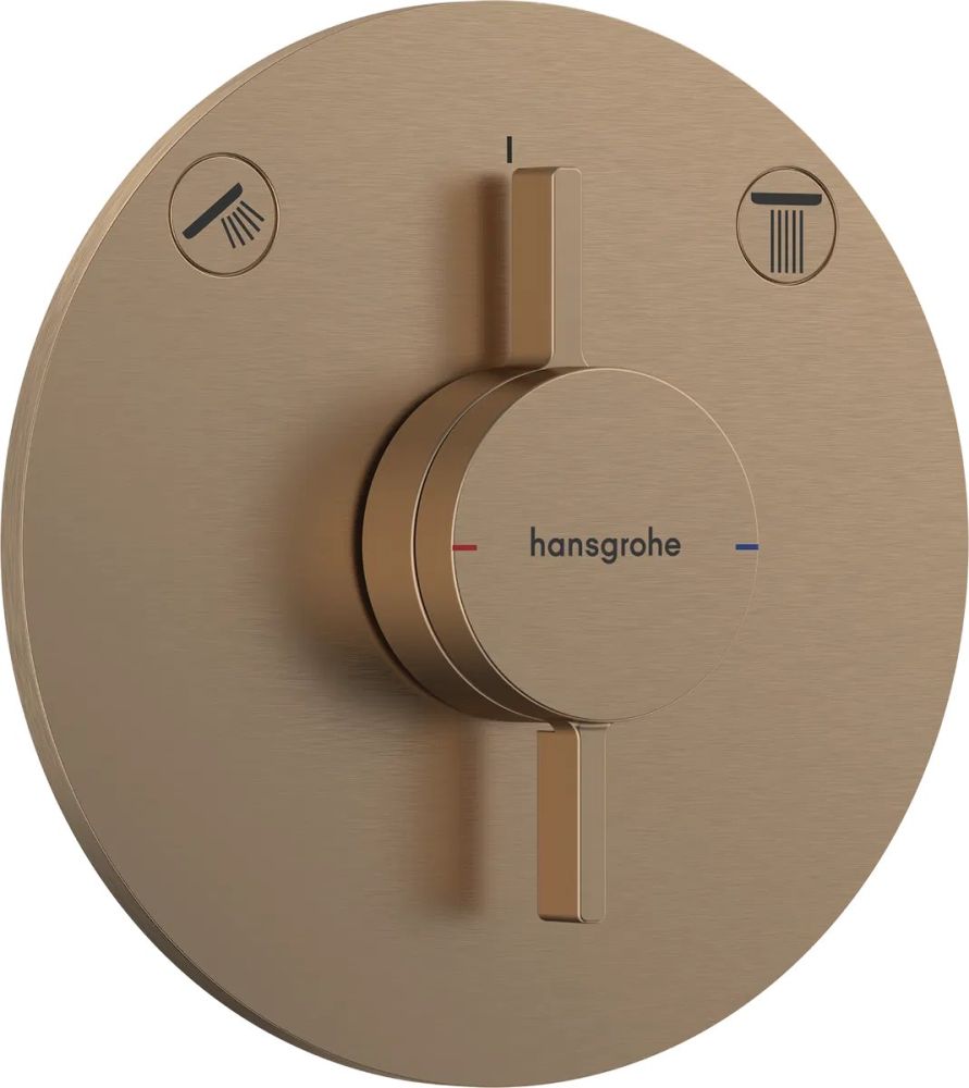 Змішувач прихованого монтажу Hansgrohe DuoTurn S бронза 75418140