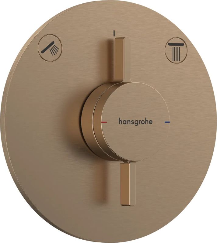 Змішувач прихованого монтажу Hansgrohe DuoTurn S бронза 75418140