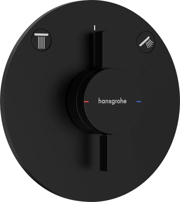 Змішувач прихованого монтажу Hansgrohe DuoTurn S чорний матовий 75418670