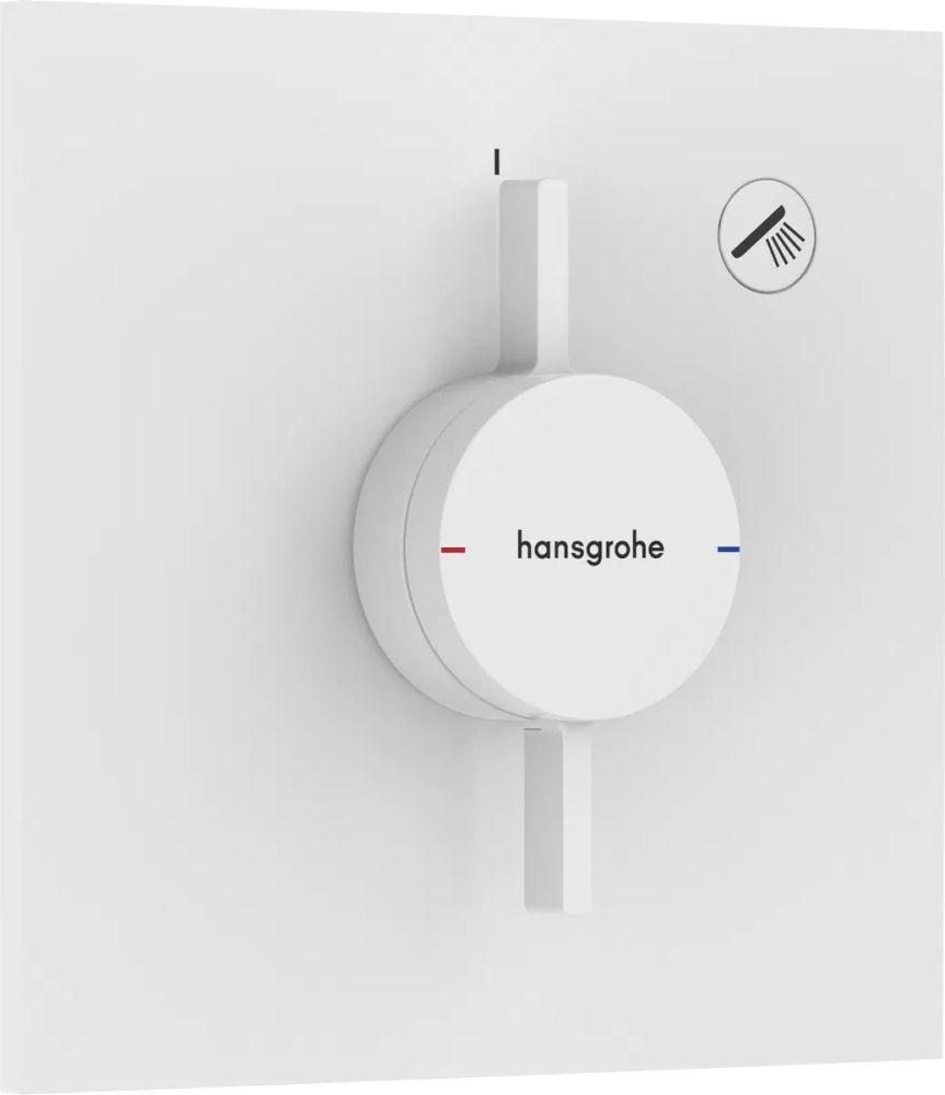 Змішувач прихованого монтажу Hansgrohe DuoTurn E білий матовий 75617700