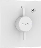 Змішувач прихованого монтажу Hansgrohe DuoTurn E білий матовий 75617700