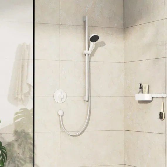 Змішувач прихованого монтажу Hansgrohe DuoTurn S білий матовий 75618700