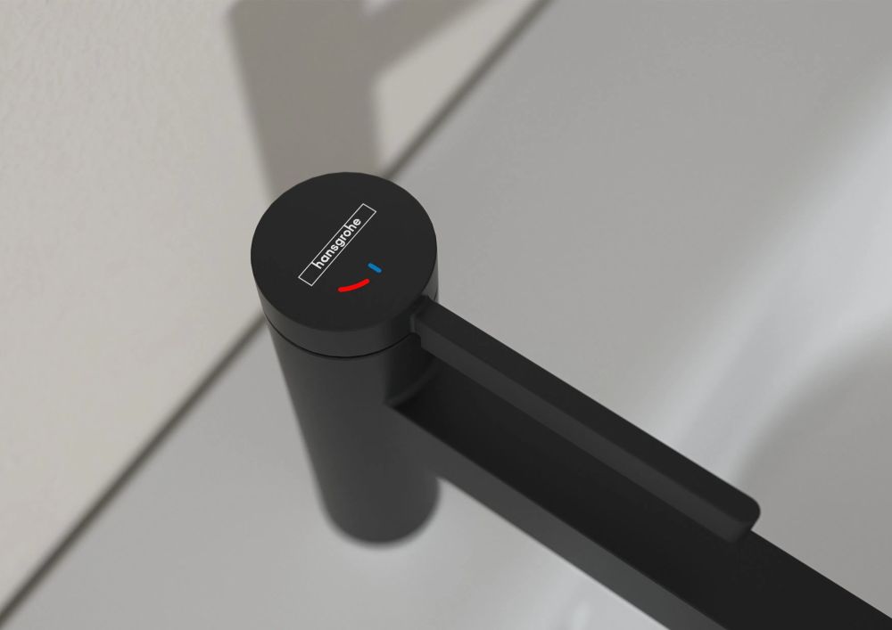 Змішувач для раковини Hansgrohe Finoris чорний матовий 76024670
