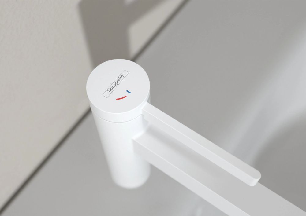 Змішувач для раковини Hansgrohe Finoris білий матовий 76024700