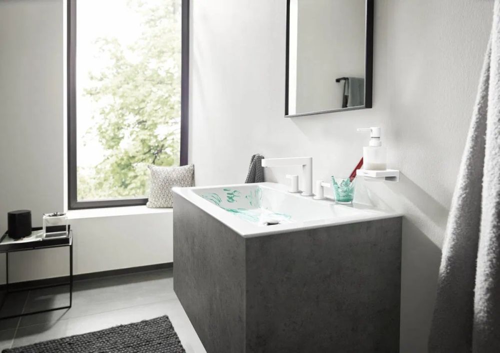 Змішувач для раковини Hansgrohe Finoris білий матовий 76033700