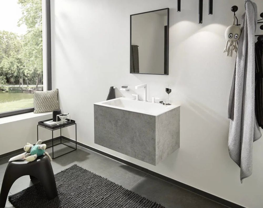 Змішувач для раковини Hansgrohe Finoris чорний матовий 76034670