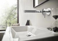 Смеситель для раковины Hansgrohe Finoris черный матовый хром 76050340