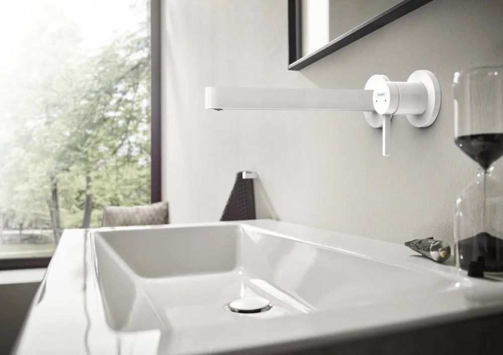 Змішувач для раковини Hansgrohe Finoris білий матовий 76050700