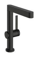 Змішувач для раковини Hansgrohe Finoris чорний матовий хром 76060340 з висувною лійкою