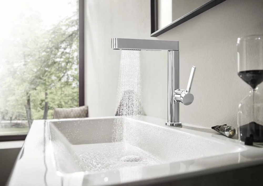 Змішувач для раковини Hansgrohe Finoris хром 76063000 з висувною лійкою