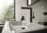 Змішувач для раковини Hansgrohe Finoris чорний матовий хром 76063340 з висувною лійкою
