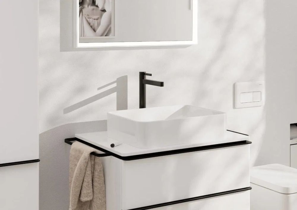 Смеситель для раковины Hansgrohe Finoris черный матовый хром 76072340