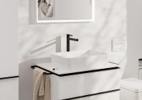 Смеситель для раковины Hansgrohe Finoris черный матовый хром 76072340