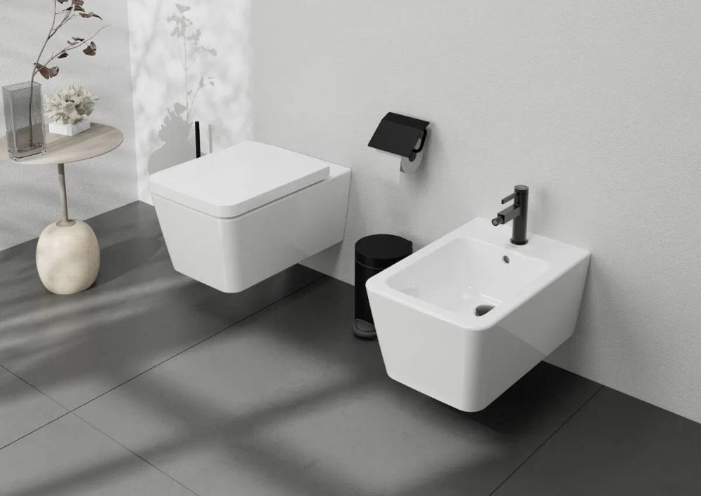 Змішувач для біде Hansgrohe Finoris чорний матовий хром 76200340
