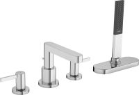 Змішувач на борт ванни Hansgrohe Finoris хром 76444000 з душовим гарнітуром