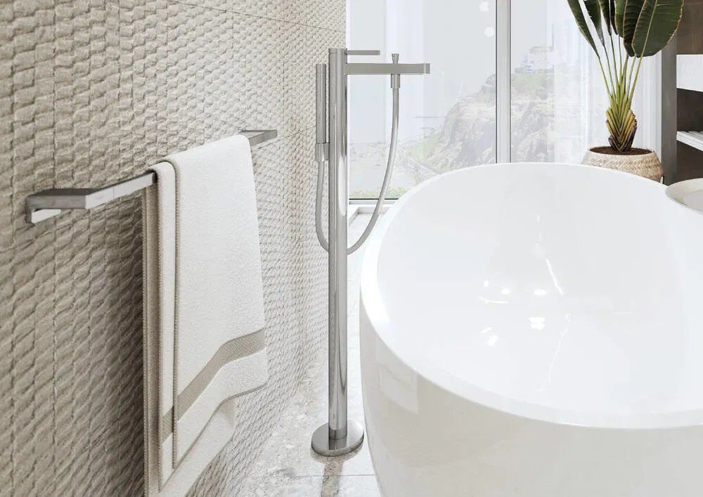 Змішувач для ванни Hansgrohe Finoris хром 76445000 на підлогу