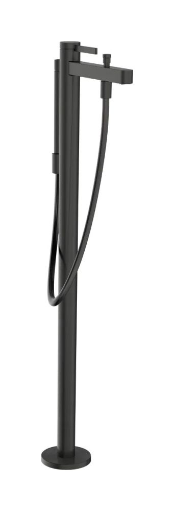 Смеситель для ванны Hansgrohe Finoris черный матовый хром 76445340 на пол