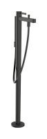 Смеситель для ванны Hansgrohe Finoris черный матовый хром 76445340 на пол