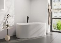Смеситель для ванны Hansgrohe Finoris черный матовый хром 76445340 на пол