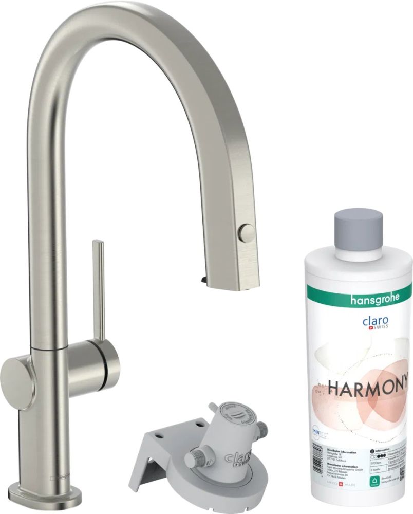 Змішувач для кухні Hansgrohe Aqittura M91 сталь 76800800 під фільтровану воду