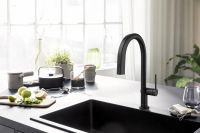 Змішувач для кухні Hansgrohe Aqittura M91 чорний матовий 76801670 під фільтровану воду
