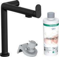 Змішувач для кухні Hansgrohe Aqittura M91 чорний матовий 76802670 під фільтровану воду